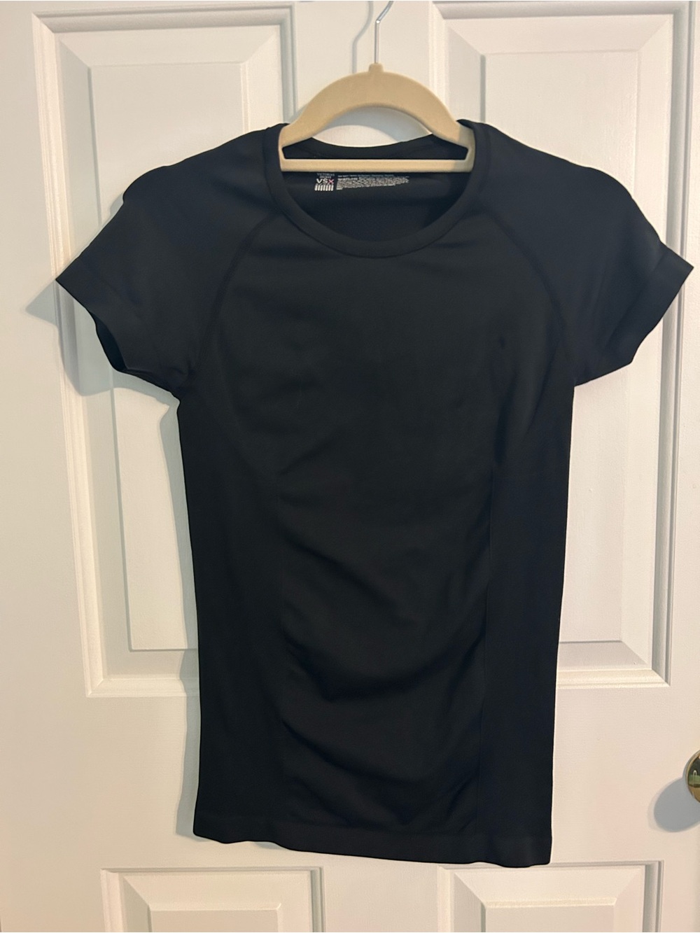 VSX Sport Black Short Sleeve Performance Top with Mesh